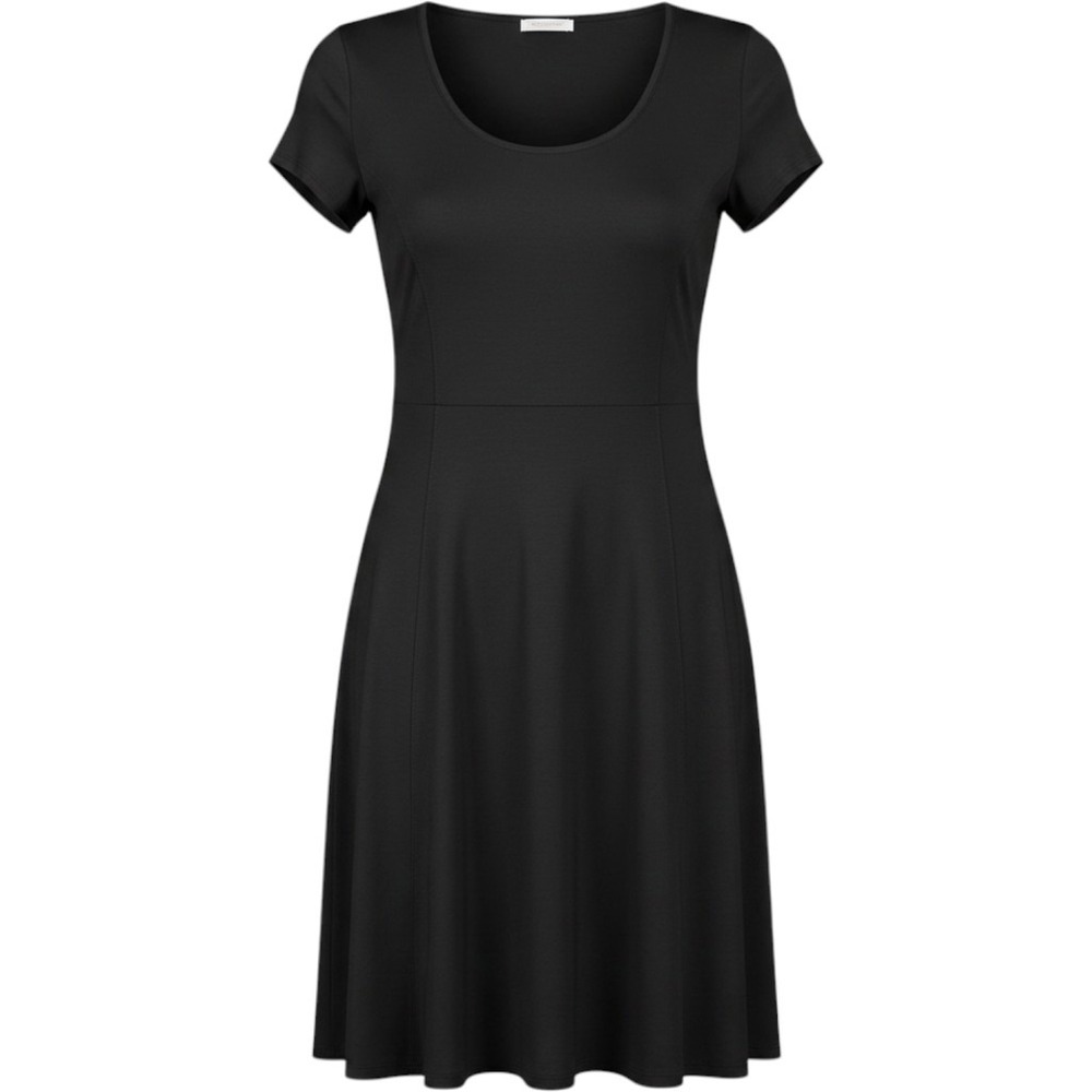 Marika Womens XXL Black Short Sleeve Active Tennis Glf Athletic Dress Scoop Neck